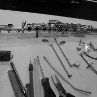 Remise en état d'une clarinette en métal