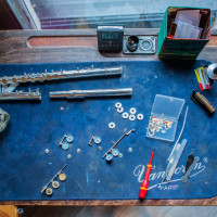 Préparation pour une remise en état d'une flûte Sankyo